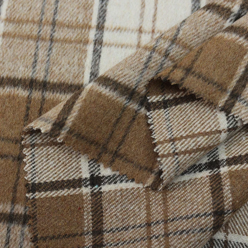 Wool Suit Jacket - 100 × 148 センチメートルソフト厚いヴィンテージウールチェック柄生地 DIY ジャケットコートドレススーツ素材男性女性秋冬衣料品