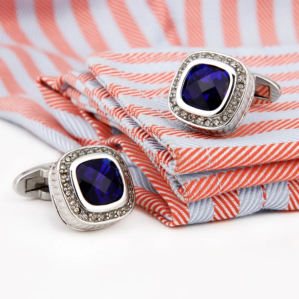 Cufflinks Silver Set - メンズ高級高品質シャツスタッドボタンセットカフス結婚式ビジネスカフスジュエリーに最適なギフト
