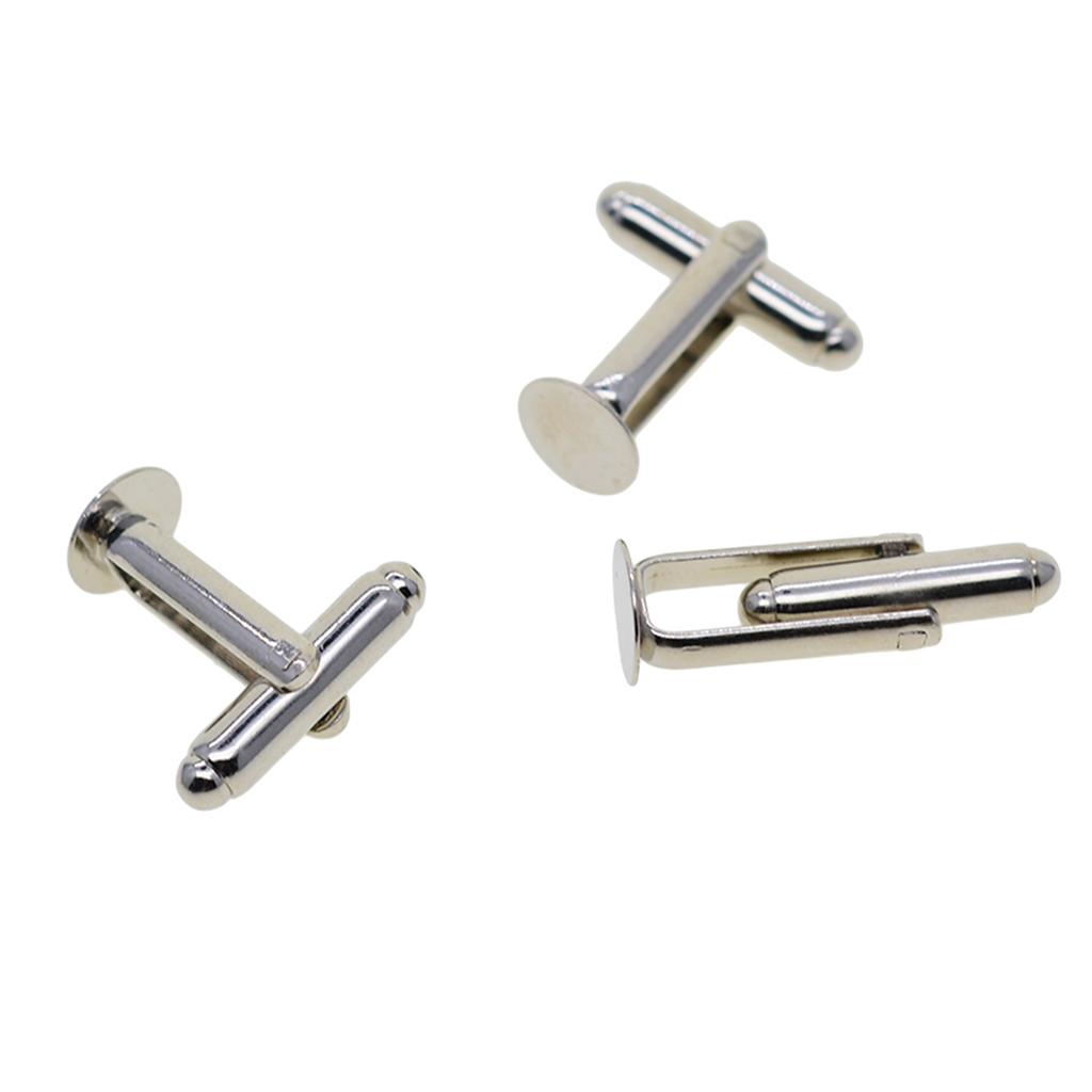 Cufflinks Silver Set - カフリンクス 8mm シルバー ブラス製 ハンドメイド メンズアクセサリー用部品