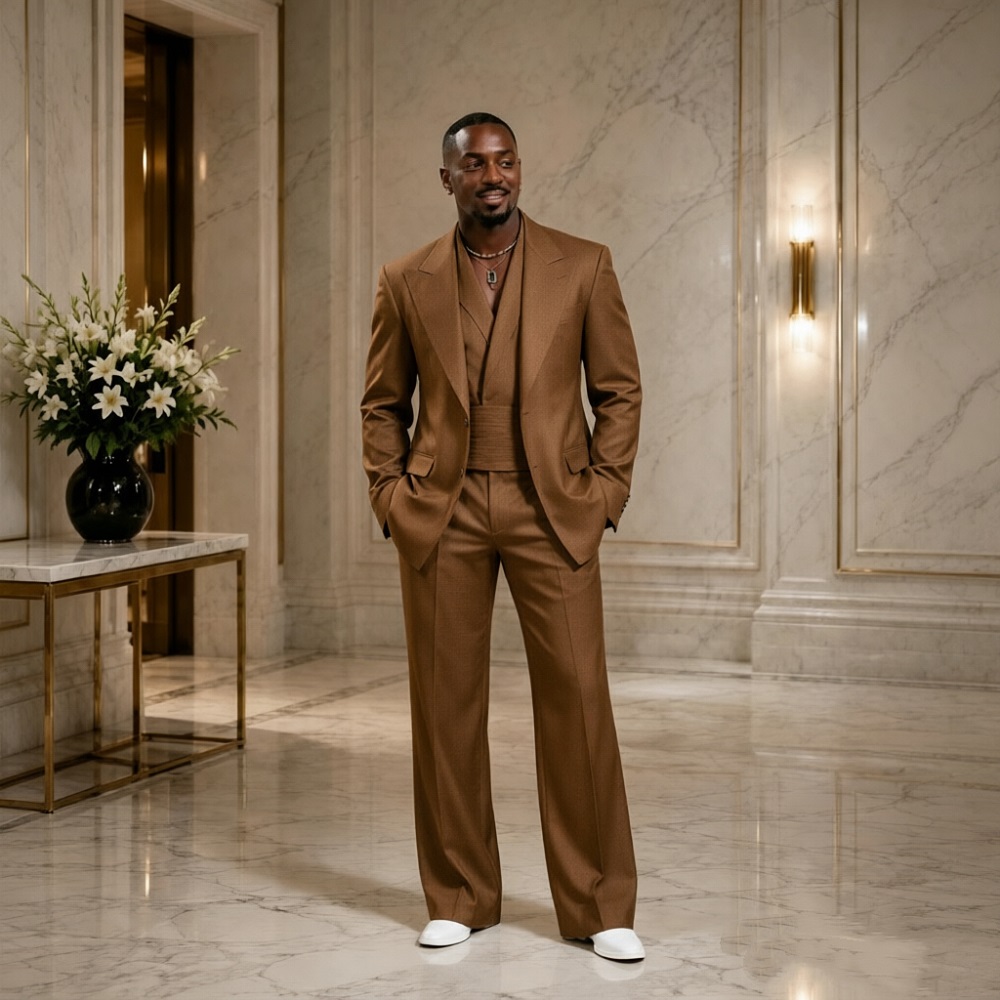 Men Formal Wear Modern - モダンなスリムフィットウェディングタキシード（新郎用）2ピースフォーマルメンズスーツ、ワイドピークラペルジャケットとパンツ、結婚式やプロムパーティーに最適