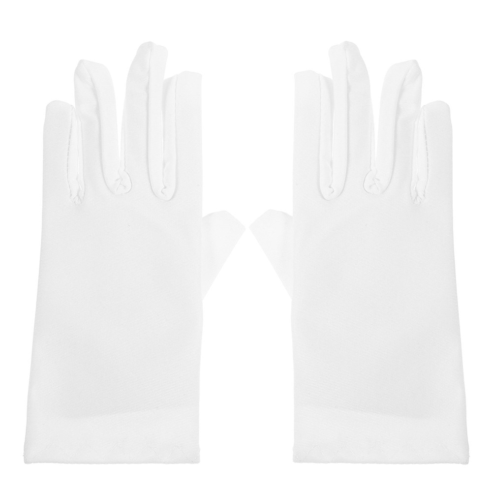 2 個の弾性子供用コスチュームパーティー結婚式仮面舞踏会ダン - Formal Glove Leather のレビューと価格