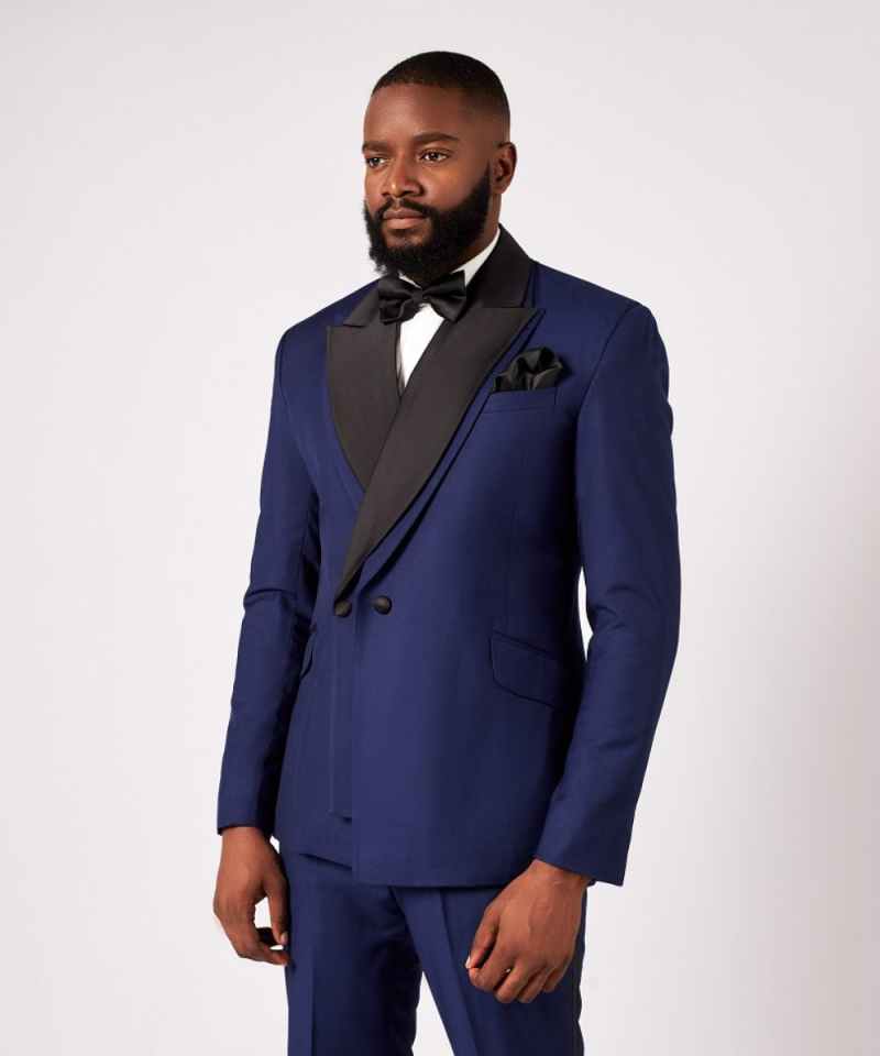 フォーマルウェディングタキシード ピークドラペル ダブルブレ - Men Formal Wear Modern のレビューと価格