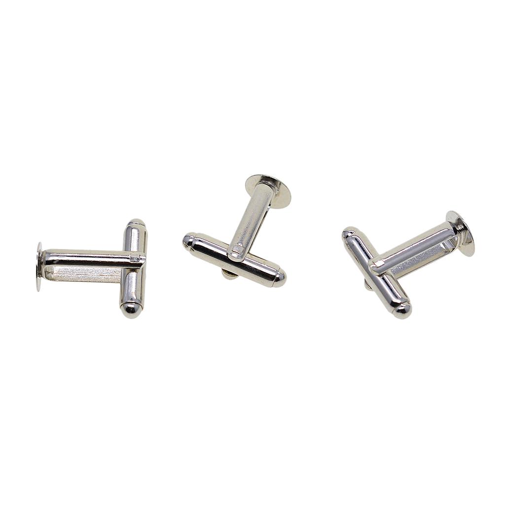 カフリンクス 8mm シルバー ブラス製 ハンドメイド メン - Cufflinks Silver Set のレビューと価格