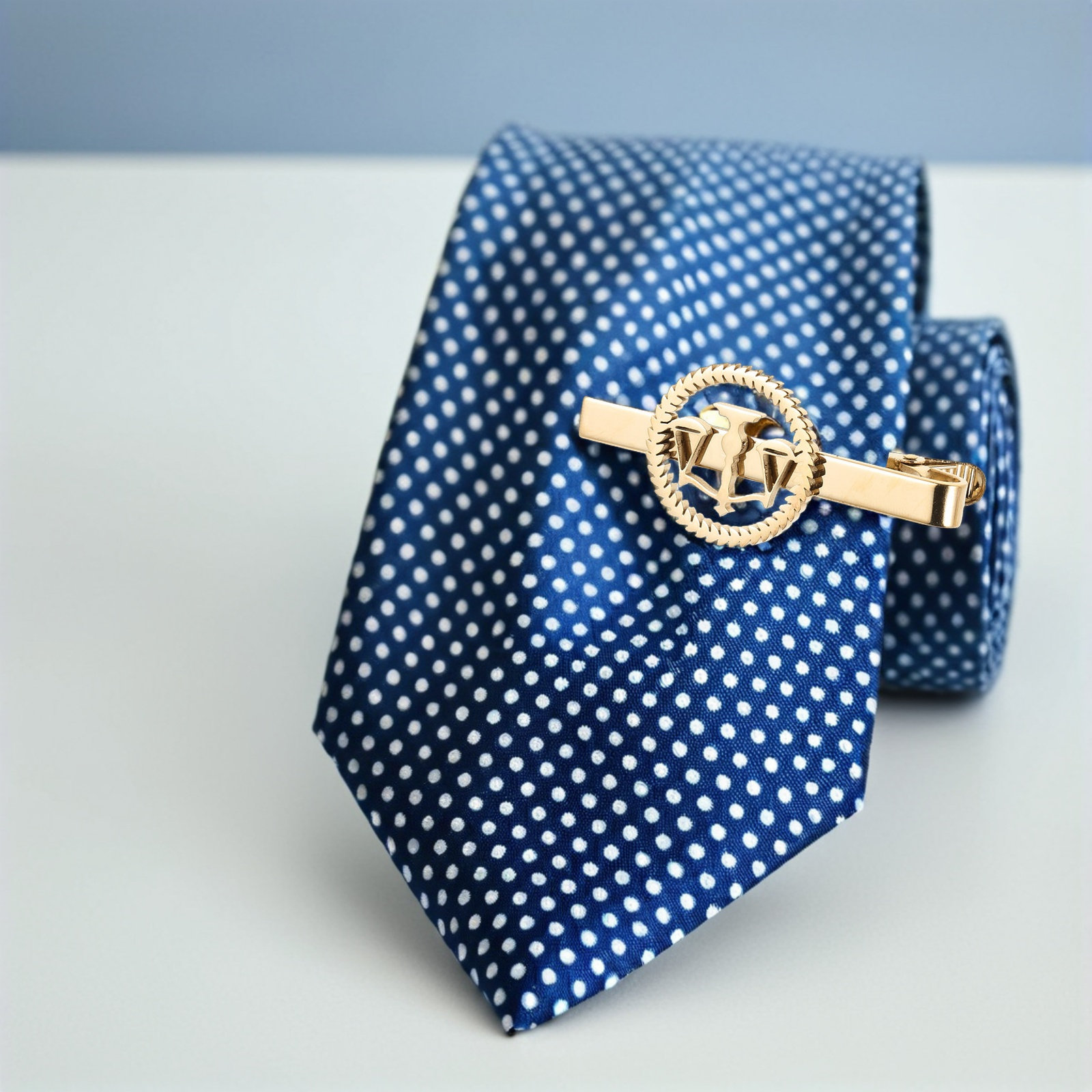 天秤のデザインが施された、金色のステンレス製ネクタイピン。男 - Scale - Men Formals & Ethnic Wear のレビューと価格