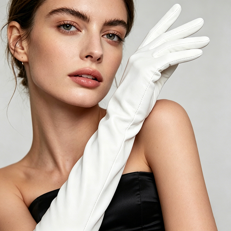 49cm レディース フェイクレザー PU ロングオペラグロ - Formal Glove Leather のレビューと価格