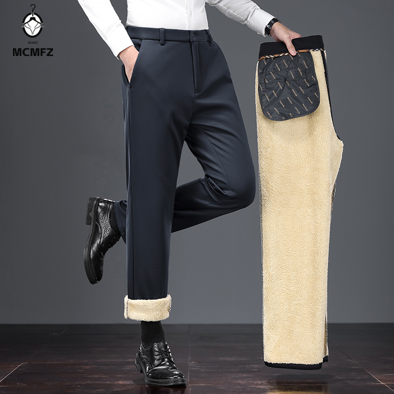 リラックスした暖かい男性用フォーマルスーツスラックス耐摩耗性 - Men'S Relaxed Formal Wear のレビューと価格