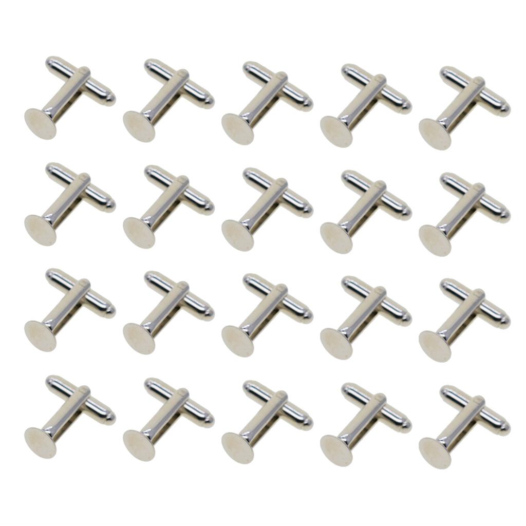 20個入り シルバープレート カフスボタン 8mm セッティ - Cufflinks Silver Set のレビューと価格